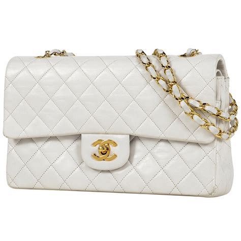 white chanel bag 2018|Chanel bags white color.